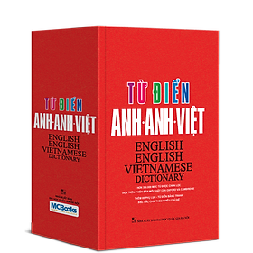 Sách Từ Điển Anh Anh Việt Phiên Bản Bìa Cứng Màu Đỏ - Giải Nghĩa Đầy Đủ Ví Dụ Phong Phú