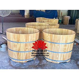 Mua Bồn tắm tròn gỗ thông nhập khẩu  bồn tắm bằng gỗ  bồn tắm gỗ