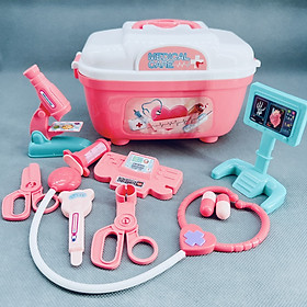 Hộp đồ chơi bác sĩ 6088-102 nhựa an toàn nhựa abs, bộ đồ chơi bác sĩ gồm đủ phụ kiện cho bé gồm 2 mẫu - Quà tặng ý nghĩa cho bé