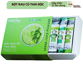 Combo Detox thải độc - Bột rau củ hữu cơ sấy lạnh Dalahouse - Hộp 21 gói 7 loại rau củ, mỗi gói 3gr [Mẫu mới] - Hỗ trợ giảm cân, Thải độc, thanh lọc cơ thể