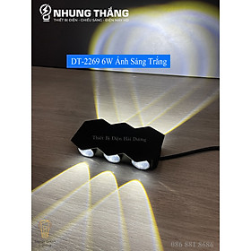 Mua Đèn Hắt Tường Chống Nước 2 Đầu Chiếu Sáng DT-2269 4W-6W Ánh Sáng Trắng/Vàng/Nhiều Màu - Chip Led Siêu Sáng