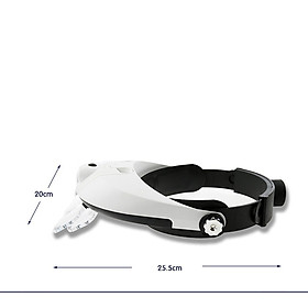 Helmet Design LED Binoculars Magnifier Glasses Magnifying Glass for Jewelry
