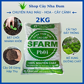 Phân Trùn Quế SFARM Cao Cấp (túi 2kg)