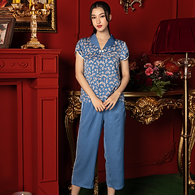 Bộ Đồ Satin Lửng Nữ Vincy Thoáng Mát BLS020W21