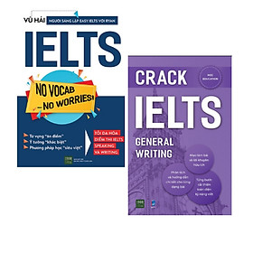 Combo 2 cuốn sách tốt nhất để chinh phục IELTS: IELTS No Vocab - No Worries + Crack IELTS - General Writing