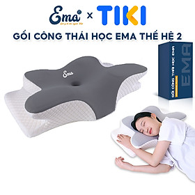 Gối công thái học EMA thế hệ thứ 2 - Chống đau cổ vai ngáy, chống ngủ ngáy, hỗ trợ ngủ nhanh