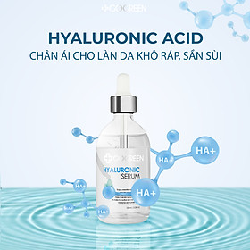 GoGreen Hyaluronic Serum– Serum HA – Cấp nước, giữ ẩm, kích thích sản sinh Collagen cho da – 100ml