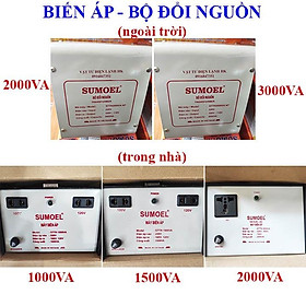 Mua Biến áp đổi nguồn hạ áp 1000/1500/2000/3000VA (vào điện 220V / ra điện 100V - 120V)