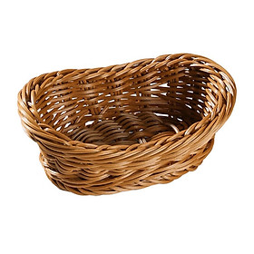 Handwoven Fruit Basket Serving Tray for Home Kitchen, Restaurant, Outdoor