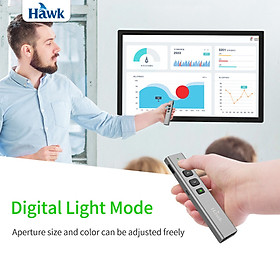 Bút trình chiếu powerpoint Hawk 2.4GHz không dây thông minh tích hợp pin sạc