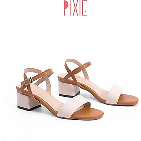 Giày Sandal Cao Gót 3cm Mix Nhiều Màu Pixie X476