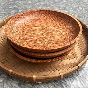 Mua Dĩa gỗ dừa- Dĩa tròn gỗ dừa- Coconut Wood Plate