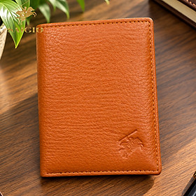 Ví Đứng Nam Mini Nhỏ Gọn, Da Bò SMALL PEBBLE 2 Mềm Mại - Bền Bỉ, Size Tiểu, Chống Xước - Chống Nhăn Tốt, Thiết Kế Đơn Giản, Dáng Đứng - Gập 2, 2 Ngăn Lớn Đựng Tiền Và 9 Ngăn Nhỏ Để Thẻ ATM, CCCD, Thẻ GPLX - Hàng Chính Hãng SAIGIO