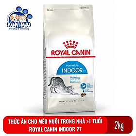 Thức ăn cho mèo nuôi trong nhà, ít vận động Royal canin Indoor 27 túi 2kg
