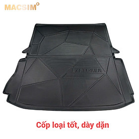 Thảm lót cốp ô tô Ford Explorer 2011-2019 Macsim - TPV Chuẩn Form, Dễ Vệ Sinh (mã 06)