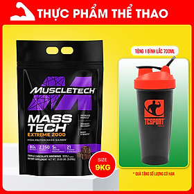 Hình ảnh Sữa tăng cân tăng cơ Mass Tech Extreme 2000 20lbs (~9kg) – Hỗ trợ Tăng Cân Nhanh + Tăng Sức Mạnh từ nguồn dinh dưỡng đầy đủ như 1 bữa ăn - Hàng nhập khẩu chính hãng - Thương hiệu Muscletech - Kèm quà tặng