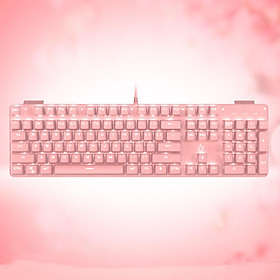 Wired Gaming Keyboard Ergonomic Pink Keyboard for Computer Gamer