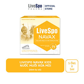 Nước muối sinh lý chứa bào tử lợi khuẩn LiveSpo Navax Kids