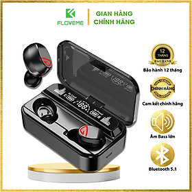 Mua Tai nghe bluetooth V5.2 Floveme - S10 Pro cao cấp  cảm ứng vân tay  hỗ trợ đàm thoại  kiêm sạc dự phòng 2200mAh - Hàng chính hãng