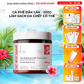 Tẩy tế bào da chết thảo dược dành cho cơ thể Sắc Ngọc Khang hũ 200g