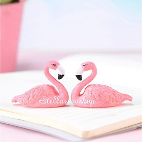 Mô hình Hồng Hạc trang trí tiểu cảnh terrarium quà tặng trang trí