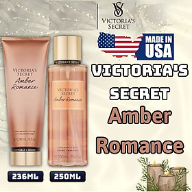 Victoria Secret Amber Romance Chính Hãng - Body Mist Victoria Secret 250ml & Lotion Victoria Secret 236ml Chính Hãng