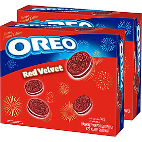 Combo 2 Hộp Bánh Oreo red velvet 342g