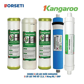 Mua Trọn bộ 5 lõi lọc nước Kangaroo Hàng chính hãng dùng cho máy lọc nước Kangaroo KG112