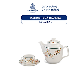 Mua Bộ Ấm  Chén Trà Sứ Minh Long 0.7 L - Jasmine - Quả Đầu Mùa