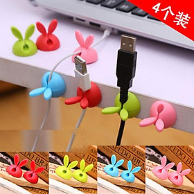 Mua Combo 4 Miếng nút cố định dây cáp sạc điện hình tai thỏ dễ thươngF318SP1