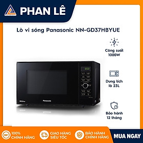 Lò vi sóng Panasonic 23L NN-GD37HBYUE - điện tử, inverter, có nướng, 1000W- Hàng chính hãng