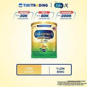 [Cho cả trẻ sinh mổ] Sữa bột Enfagrow A+ NeuroPro 3 C-Sec 800g cho trẻ từ 2-6 tuổi