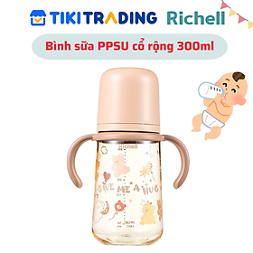 Bình sữa PPSU Hanaemi Richell 160ml/240ml/300ml - 300ml