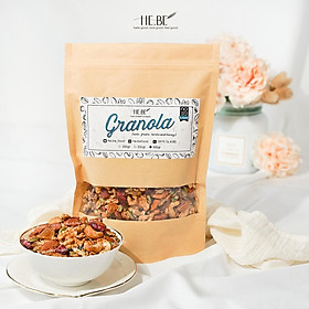 Granola KHÔNG NHO Ăn Kiêng HeBe Không Đường, Ngũ Cốc Tự Nhiên