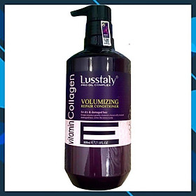 Dầu xả Lusstaly Vitamin Collagen Volumizing Repair Conditioner phục hồi siêu mượt tóc cao cấp 800ml