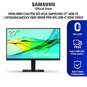 Mua Màn hình chuyên đồ họa Samsung D604UAEXXV QHD sRGB 99% IPS HDR 10 USB-C 90W 100Hz - Hàng chính hãng