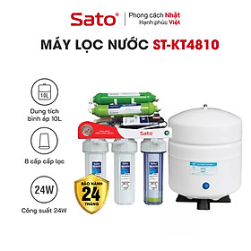 Máy lọc nước SATO KT4810 10 cấp lọc (Không tủ) - Hệ thống 10 cấp lọc mạnh mẽ, thiết kế nhỏ gọn tiện dụng - Miễn phí vận chuyển toàn quốc - Hàng chính hãng