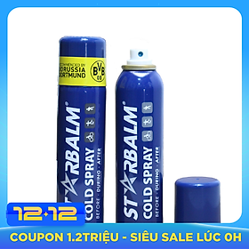 Chai xịt lạnh giảm đau sau chấn thương STARBALM SCS150