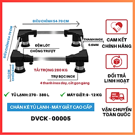 Mua  Hàng Chính Hãng  Kệ Máy Giặt - Chân Kệ Tủ Lạnh Đa Năng Inox Cao Cấp Chống Rung Dakiosan