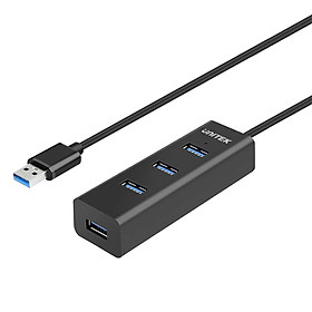 Mua Hub Chia USB 4 Cổng Chuẩn 3.0 Unitek Y-3089 Tích Hơp Chức Năng Sạc - Hàng Nhập Khẩu