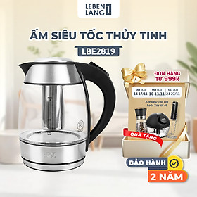 Mua Ấm siêu tốc thuỷ tinh Lebenlang LBE2819  dung tích 1800ml  bảo hành 2 năm - hàng chính hãng