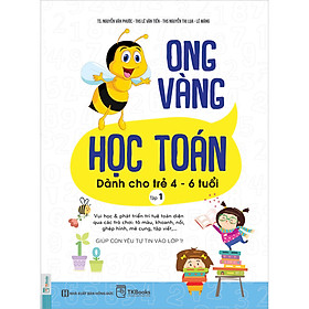 [Download Sách] Sách Ong Vàng Học Toán Dành Cho Trẻ 4-6 Tuổi - Tập 1