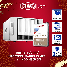 Mua Bộ Ổ cứng mạng NAS Terra Master F4-423+NAS N300 Hàng chính hãng