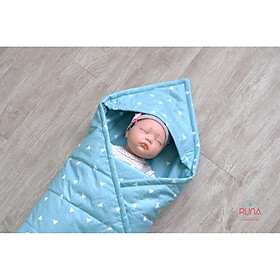 Chăn bế chần bông cho trẻ sơ sinh RUNA KIDS chất liệu Cotton Hàn 100% cao