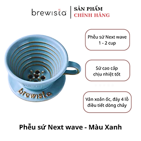 Mua Phễu lọc cà phê Next Wave sứ cao cấp Brewista Dripper - màu xanh ngọc ( Kèm hộp )