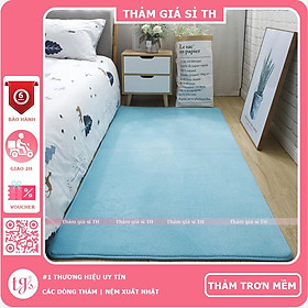 Mua Thảm Nhung Màu Xanh Nước Biển | Thảm Trang Trí Phòng Khách - Phòng Ngủ - Thảm Trải Sofa - Thảm Dành Cho Bé