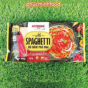 Mì Spaghetti Bò Bầm Phô Mai Lacusina bao gồm sốt gói 270 gram