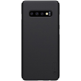 Ốp lưng sần cho Samsung Galaxy S10 hiệu Nillkin (Đính kèm miếng dán hoặc giá đỡ) - Hàng chính hãng
