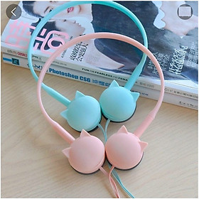 Tai nghe chụp tai mèo pastel