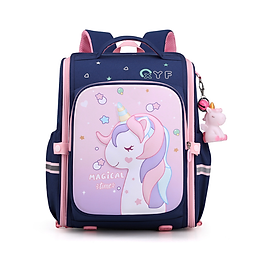 Balo học sinh tiểu học siêu nhẹ chống gù chống nước cao cấp phong cách mới - Hồng Xanh